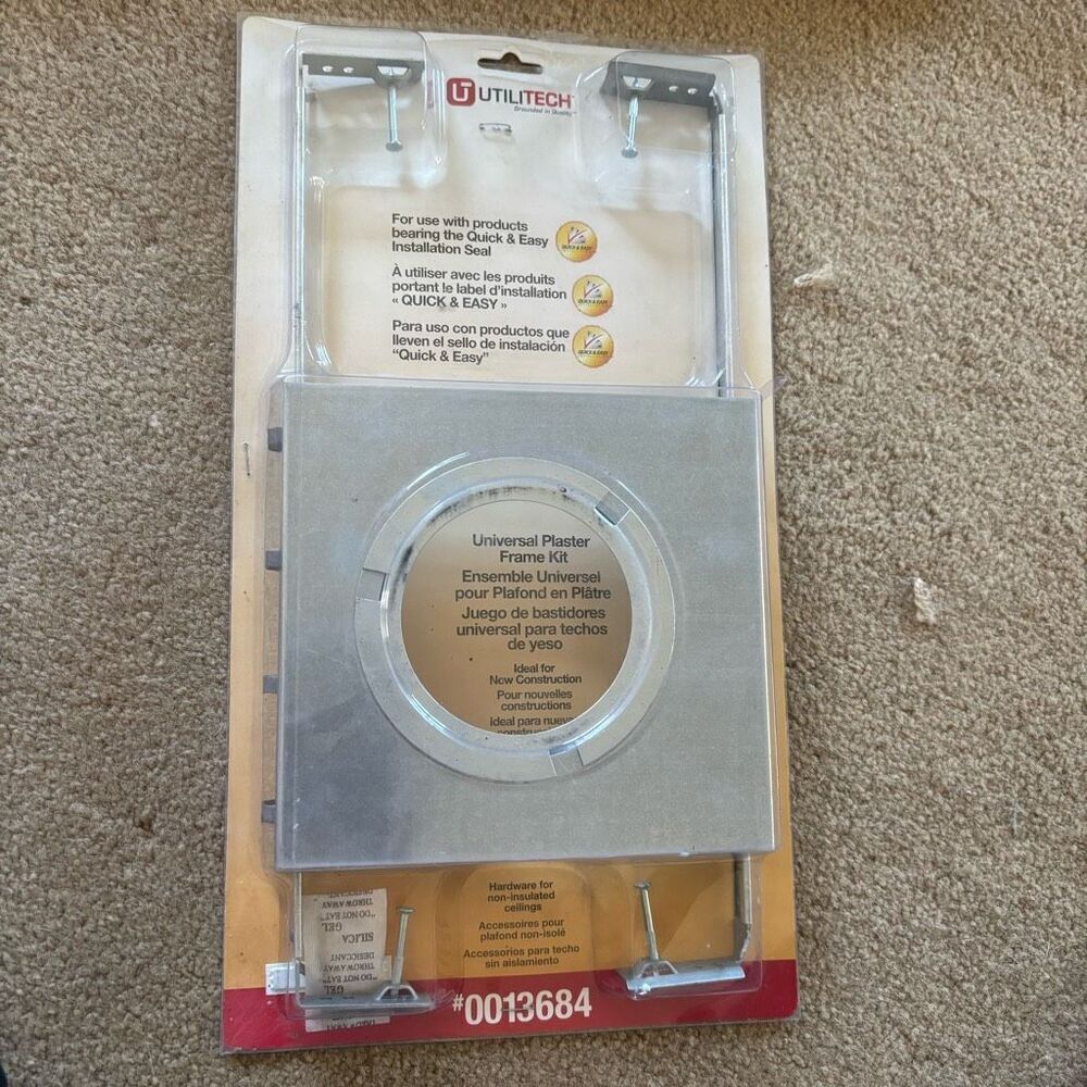Utilitech #0013664 Universal Plaster Frame Kit *New*